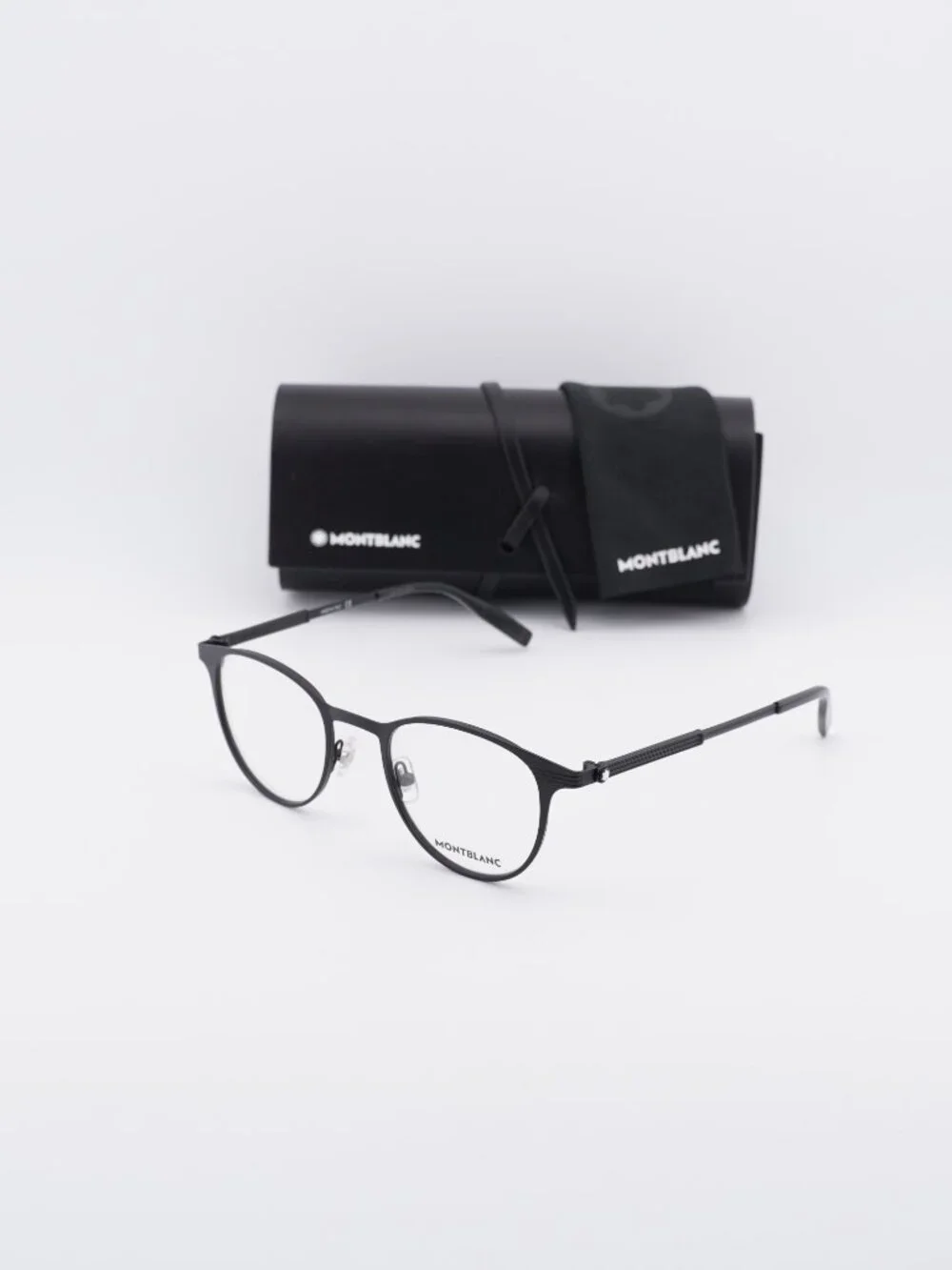 Montblanc MB0095O 001 Square Eyeglasses 48mm –  Black
